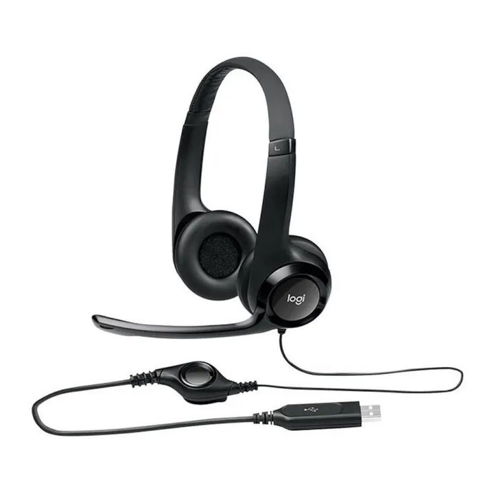 Logitech H390 USB Headset with Noise Cancelling Mic- 1 Year Warranty