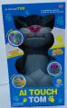 Talking Tom Large size Sensitive Intelligent and Recording talk back toy with AI Touch for Kids (light on eyes) High Quality Cooling Style Toy For Kids. 
