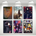 A3/A4 Size picture framed Anime Naruto Akatsuki Pain Itachi wall posters wall decorations wallpaper picture frame. 