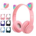Premium RGB Cat Ear Model Bluetooth 5.0 P47M Headphone Wireless Headband Earphone Hands Free Music Headset With MF/TF (Features P47 Solo XB450) 178057570 TecZone LK. 