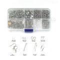 1040pcs/Box Alloy Accessories Kits Jewelry Findings Set Jewelry Making Tools Jump Rings Earring Hook Jewelry Making Supplies Kit. 