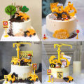 Engineering Vehicle Cake Decor Digging Machine Cake Toppers Crane Cake Decors Dounp. 