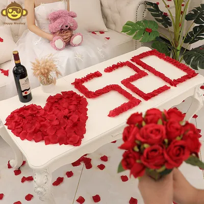 100Pc%2020%20style%20Artificial%20Rose%20Petals%20Colorful%20Wedding%20Romantic%20Silk%20Rose%20Flower%20Anniversary%20Celebration%20Wedding%20Decorations%20Party%20Needs%20-%20Image%203