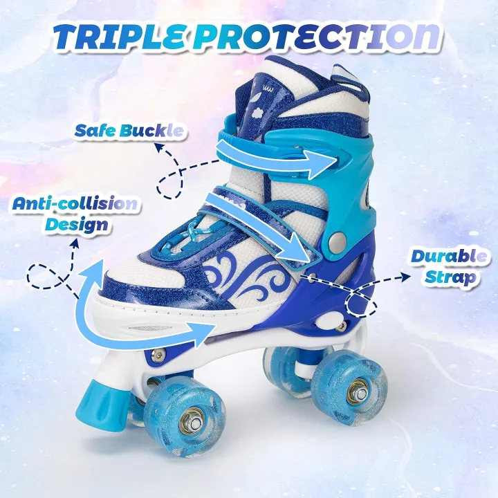 OUDEW%20Roller%20Skates%20for%20Girls%20Boys,fit%20for%20Kids%20Beginners%20Skate%20with%20Light%20up%20Wheels%20and%20Adjustable%20Sizes,Blue%20%7C65K%20-%20Image%208