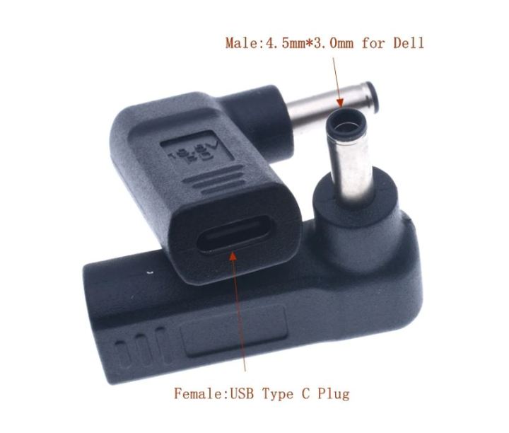 BUSB%203.1%20Type%20C%20USB-C%20to%20Rectangle%20DC%20Plug%205.5mm%204.0mm%207.4mm%20Adapter%20PD%2090%20Degree%20Angled%20for%20Laptop%20Tablet%20-%20Image%204