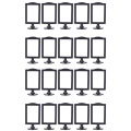 Double Sided Standing Picture Frames 4 X 6 Inch Pedestal Photo Frame Plastic Self Standing Frame for Table,20 Pack. 