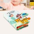 Baby Crinkle Book Development Books Soft Carseat Toy Interactive Infant touch Cloth Book Hand Puppet Fabric Books for Birthday Activity. 