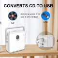(GGBR) Portable Bluetooth CD Player with Vertical Design, CD Speakers, FM Radio, Support USB, AUX ,and LCD Display. 