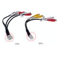 10 12 Pin Car Radio RCA Audio Rear Subwoofer Front Video Cable for Clarion FX503 NX603 NX604 NX605 Android DVD Navigation. 