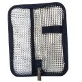 Portable Insulin Cooler Bag Diabetic Insulin Travel Case Cooler Pill Box Aluminum F  Ice Bag  Navy Blue. 