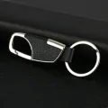 Automotive Accessories Men Black Leather Key Chain Metal Car Key Ring Keys Holder Waist Hanged Key Rings Leather Keyrings Keychain. 