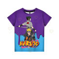 Naruto tshirts kids theme party supplies T-shirt anime 3D digital printing 1-10 years old girl boy birthday party gift top tees. 