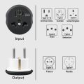 Travel Charger Adapter Converter 250V 16A Universal EU Travel Adapter Euro Converter FR UK US AU to EU AC Power Socket Plug. 