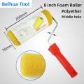 7inch 8inch Foam Roller Brush Pattern Paint Rollers for Wall Decroation Wall Art Painting Tools Textured Roller Polyester. 