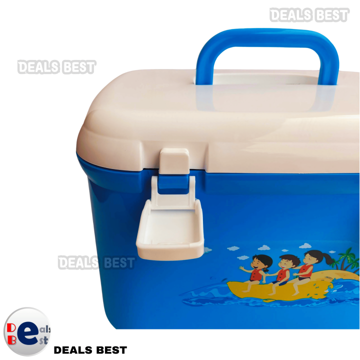 Damro High Quality Multi Purpose Portable Medical Box with Handle Storage Box Organizer Divider First Aid Box Gift for Baby Space Saver