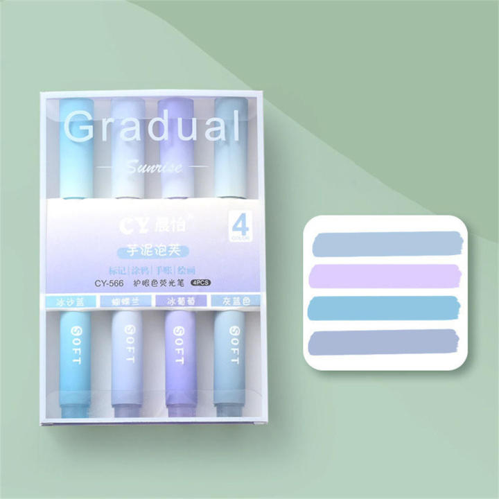 4pcs/set%20Kawaii%20Marker%20Pens%20Cute%20Highlighter%20DIY%20Liner%20Drawing%20Painting%20Markers%20Korean%20Stationery%20School%20Office%20Supplies%20-%20Image%209