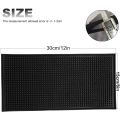 3 Pack Black Bar Mat Spill Mat Glass Drying Mat Cocktail Mixing Service Mat for Counter Top(12inch(L) x 6inch(W)). 