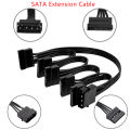 4Pin 1 Male To 3/4/5/6 Female Splitter Adapter SATA Power Hard Disk Extension Hard Drive Cable Cologo. 