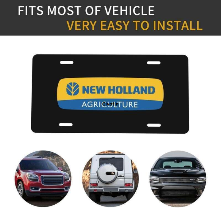 New%20Holland%20Agriculture%20Uaw%20Region%20Front%20Auto%20Tag%20Novelty%20Vanity%20License%20Plate%20with%204%20Holes%206%20X%2012%20Inch%20-%20Image%207
