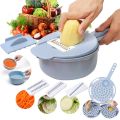 Multifunctional Slicer Vegetable Slicer Potato Peeler Carrot Onion Grater With Strainer Vegetable Cutter 9 In 1 Kitchen Tools. 