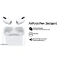 Airpods Pro 2nd Generation Wireless Earbuds with Touch Control, Wireless Charging Case, and Find My Device Feature for iOS and Android. 