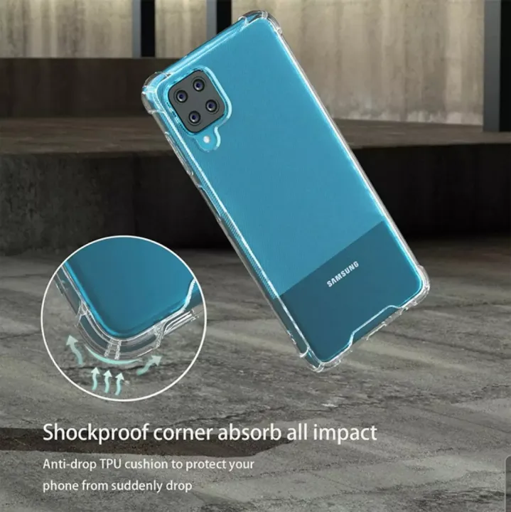 Samsung%20A12%20Back%20Cover%20Transparent%20Silicone%20Shockproof%20Clear%20Case%20For%20Girls%20Boys%20New%20-%20Image%202
