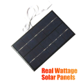 2W 5V Solar Panel USB Battery Charger Waterproof Polysilicon Solar Charger for Mobile Phone Power Bank. 