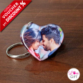 Personalized Key tag customized Heart shape Photo Text keychain Beautiful Birthday gift keytag for girlfriend Love valantine day gift key chain for wife anniversary. 