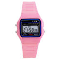 bellylady Students Electronic LED Digital Plastic Sports Wrist Watch Waterproof Watch - Pink. 