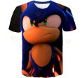 Men Anime sleeve Sonic Youth shirt Japanese manga T-shirt cartoon Sonic graphic tees summer tops male. 