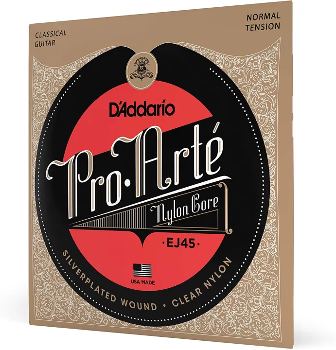 D'Addario%20Guitar%20Strings%20-%20Pro-%20Arte%20Classical%20Guitar%20Strings%20-%20EJ45%20-%20Nylon%20Guitar%20Strings%20-%20Silver%20Plated%20Wound,%20Nylon%20Core%20-%20Normal%20Tension,%201-Pack%20-%20Image%205