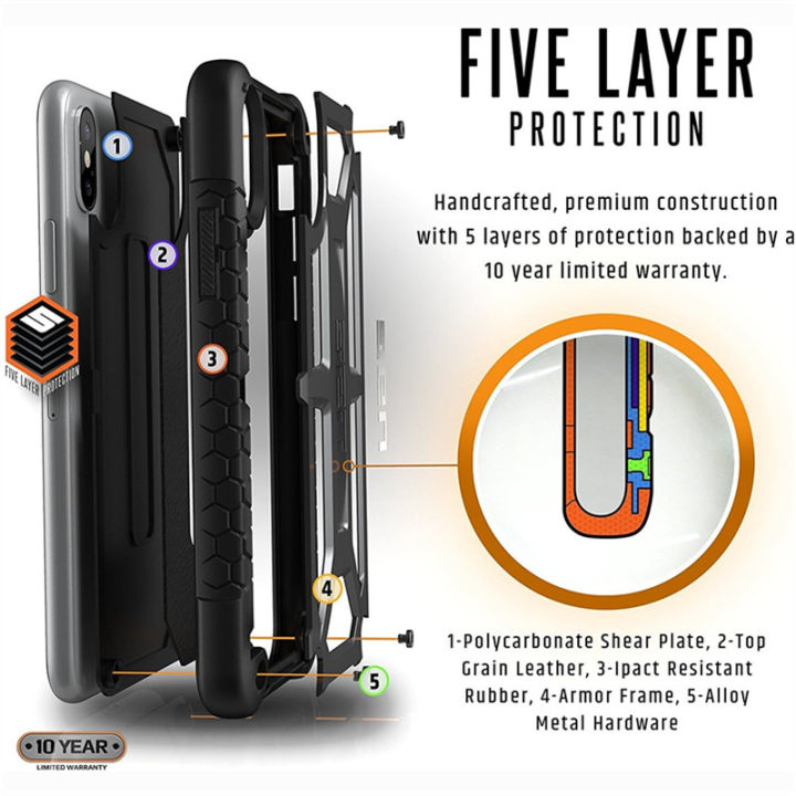 Original%20Urban%20Armor%20Gear%20UAG%20Monarch%20Leather/Carbon%20Fiber%20Case%20Coque%20For%20Apple%20iPhone%206%206s%207%208%20Plus%20Tough%20Rugged%20Protect%20Cover%20-%20Image%203