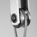 2 X Cable Pulley Wheels 360°Stainless Steel Pulley Roller Built In Dual Bearings. 
