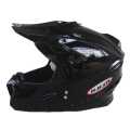 Sakka Black Shine Motor Cross Helmet. 
