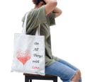 Tote Bag With Zipper and Inside Pocket For Women 100% Eco Friendly Stylish New Trend. 