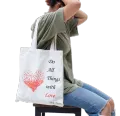 Tote Bag With Zipper and Inside Pocket For Women 100% Eco Friendly Stylish New Trend. 