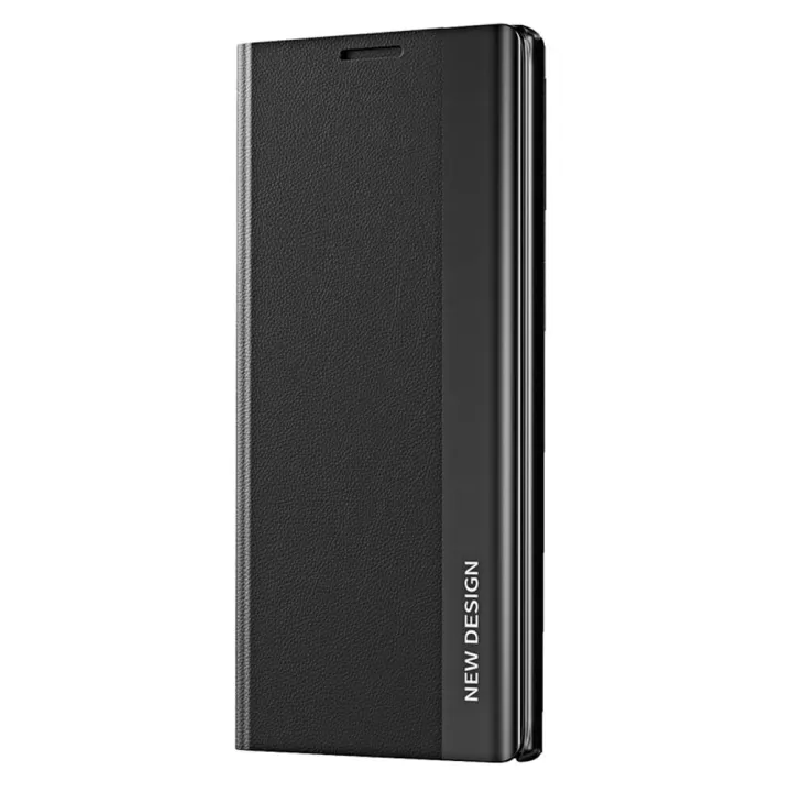 For Samsung Galaxy Note 10+/Note 10 Plus Thin Slim Folio Flip Leather Magnetic Closure Case Cover