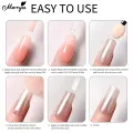 Monja White Pearl Powder Nail Glitter Plating Powder Nails Glitter Rubbing Chrome Pigment Bright Shiny Effect DIY Nail Art Tools. 