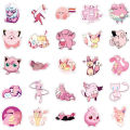 20/40/60Pcs Pink TAKARA TOMY Laptop stickers POKEMON stickers for kids. 