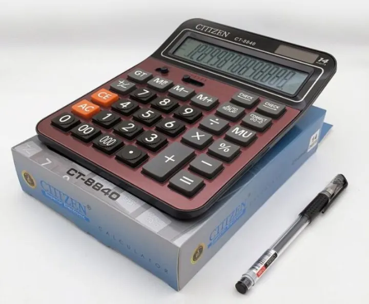 Citizen%20CT-8840%2014%20Digits%20Genuine%20Calculator%20Solar%20Dual%20Power%20Large-screen%20Display%20-%20Image%204