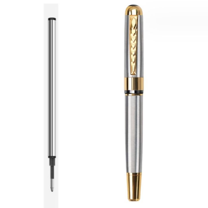 Executive Silver Ballpoint Pen Gift Set Luxury Ballpoint Line with Gift ...
