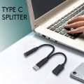 2 in 1 Type C Headphone Adapter USB C Splitter Jack AUX Audio Charging Converter for Huawei Samsung Xiaomi. 