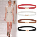 Elastic Thin Ladies Dress Belt Black Red White Skinny Women Waist Belt Strap Strench Female Waistband. 