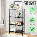 Heavy Duty 4-layer foldable Shelf, kitchen storage rack, No Assemble Required, Microwave and Oven Rack. 