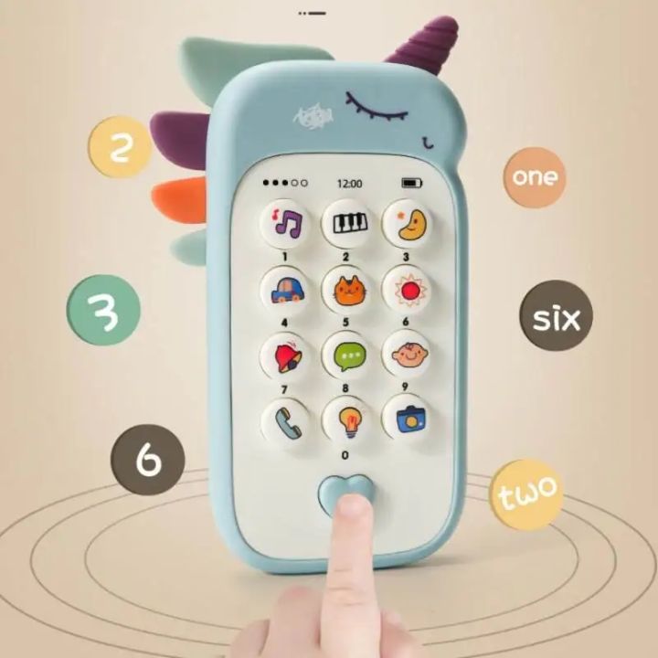 Kids Cell Phone Baby Musical Toy Baby Musical Phone Baby Phone Pacifier Toddler Sound Toys Music Plastic
