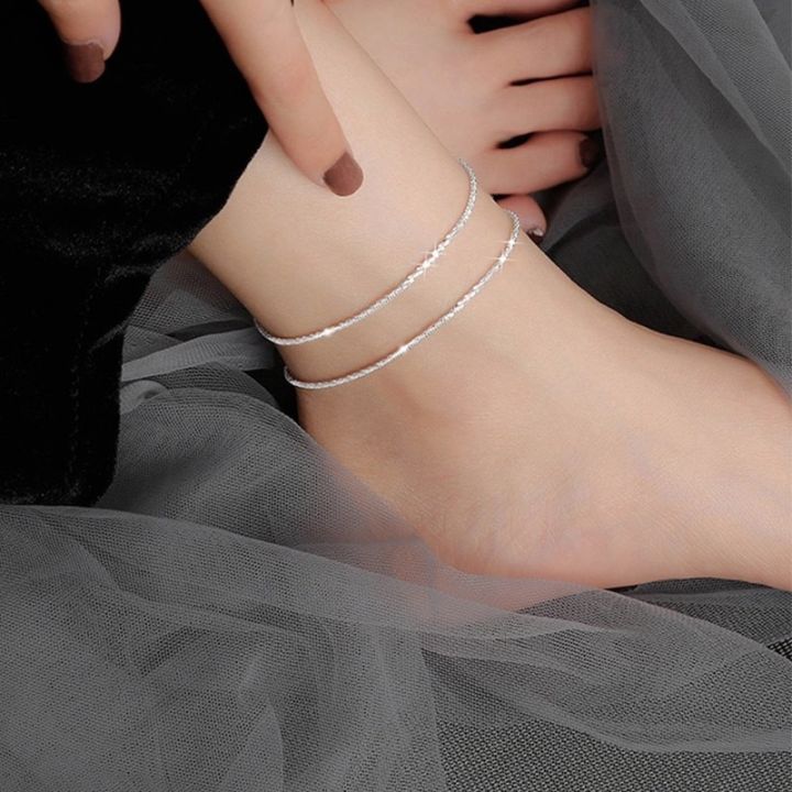 Thin%20Stamped%20Minimalist%20Silver%20Color%20Shiny%20Chains%20Anklets%20For%20Women%20Girls%20Friend%20Foot%20Jewelry%20Leg%20Barefoot%20Bracelet%20Accessories%20-%20Image%203