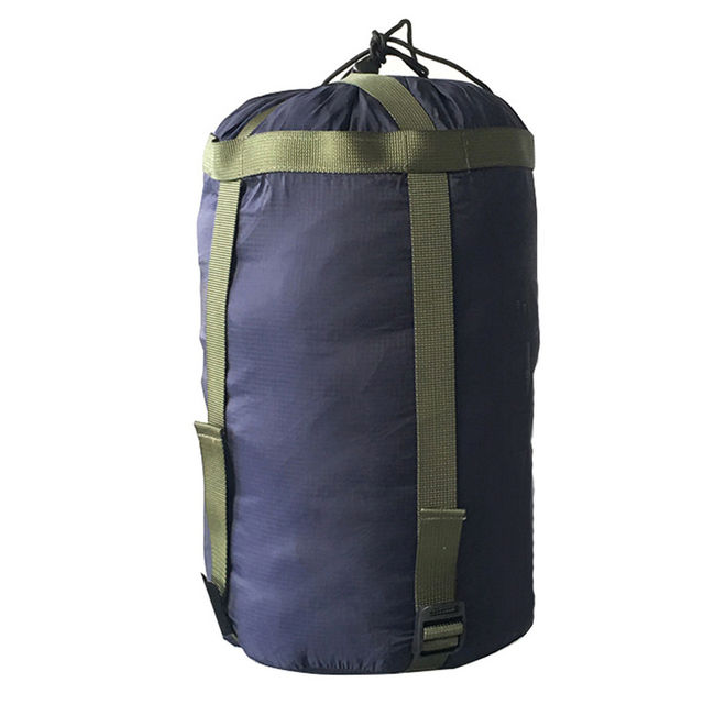 【Salt & Story】1x Waterproof Compression Stuff Sack Outdoor Camping Sleeping Bag Storage Bag 38x18cm Drawstring Design Nylon Pack Edc Equipment