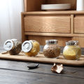GLASS AIR TIGHT SPICE JAR 180ML - 6 PCS SET. 