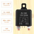 12V 200A Relay Car Truck Engine Automobile Boat Car Starter Heavy Duty Split Charging ZL180 with 2 Pin Footprint + 2 Terminal - [1 Set]. 