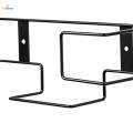 2x Rubber Gloves Organizer Space Saving Metal Glove Rack for Restaurant. 